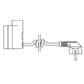 Kabel-TypU - Drehkabel mit Stecker (0,45m - 1,5m)