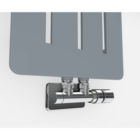 TERMA Aero V Designheizkörper verschiedene Farbvarianten RAL7001 Detail