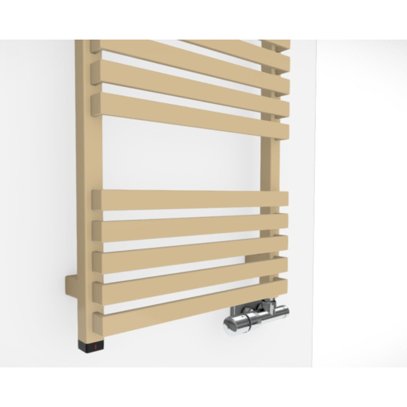 TERMA Quadrus Slim One Designheizkörper RAL 1014 Detail