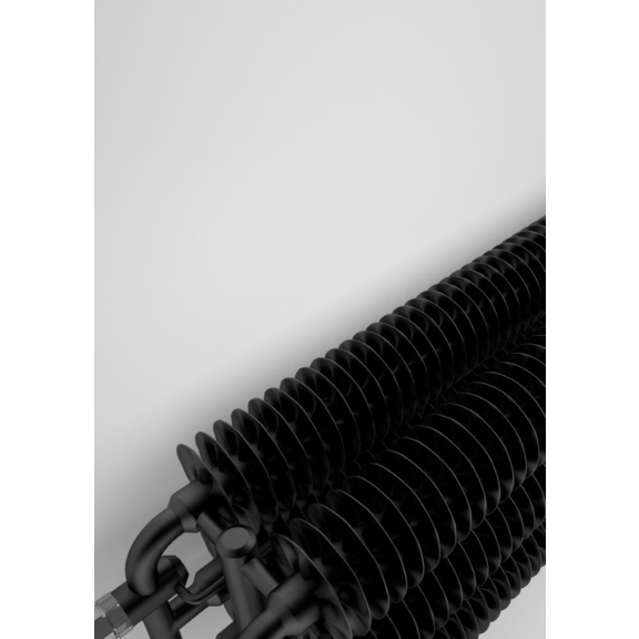 TERMA Ribbon HSD Retro Heizkörper Farbe Heban - Eben Detail