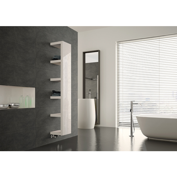 IRSAP Quadraqua Designheizkörper 1828x300 L Farbe Bianco Perla