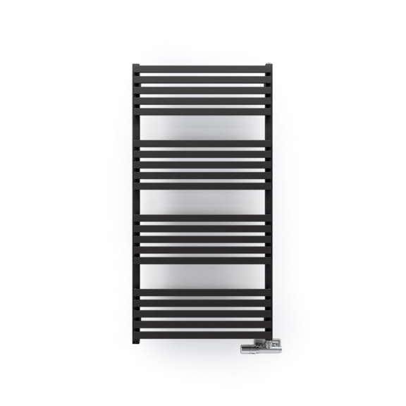 TERMA Quadrus Slim One Designheizkörper 1185x600 Metallic Black