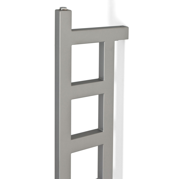 TERMA Easy DW Vertikaler Heizkörper 1660x200 Silver Matt Detail