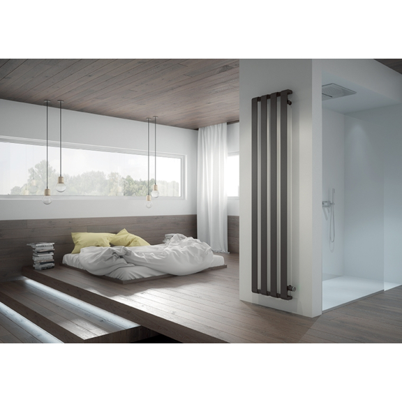 IRSAP Step V Designheizkörper 2000x430 Farbe Brown Tobacco