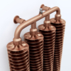 TERMA Ribbon V Retro Heizkörper 1920x390 Farbe Copper - Kupfer Spiralen