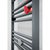 TERMA Fiona Badheizkörper 1380x530 Modern Grey Detail - Haken Yo