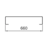 Gebürstet rostfrei 660 mm