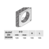 Ventilator Silent 200 Design CZ - Montageöffnung
