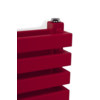 TERMA Quadrus Bold Designheizkörper 1185x450 RAL3003 Detail Seitenansicht