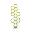 TERMA Hex Designheizkörper 1220x480 Farbe Green Apple