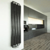 TERMA Ribbon V Retro Heizkörper 1920x390 Farbe Metallic Grey