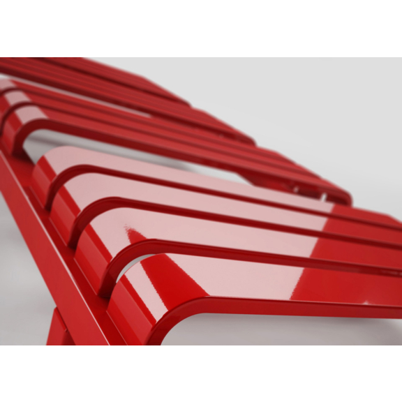 TERMA Warp T Designheizkörper 1110x500 RAL 3028 Detail