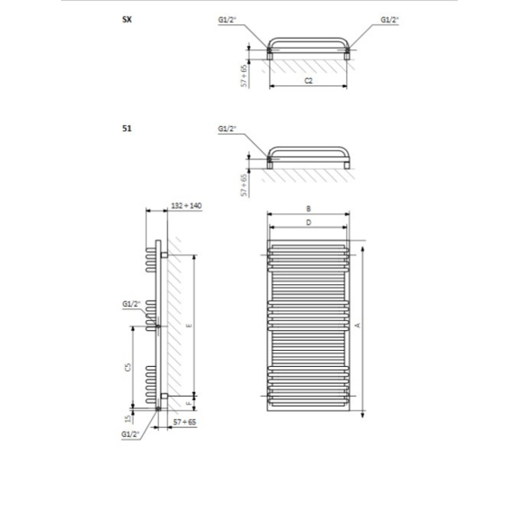 TERMA POC 2 Badheizkörper Schema