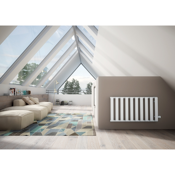 IRSAP Step V Designheizkörper 600x1150 Farbe Pearl White