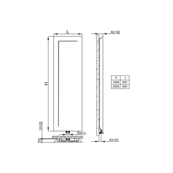 IRSAP Immagina Designheizkörper 2 Größen