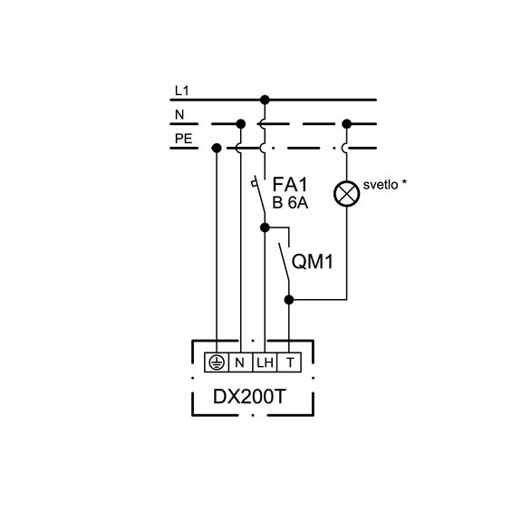 Ventilator Xpelair DX 200 T Premier - Schaltbild