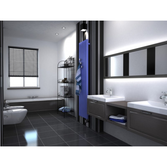 TERMA Triga Designheizkörper vertikal - modernes Interieur