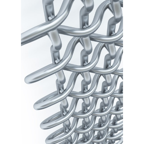 TERMA PLC V Designheizkörper 1580x263 Farbe Chrome Effect Detail