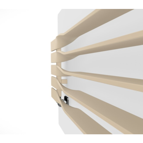 TERMA Cyklon H Designheizkörper RAL 1015 interessante Form