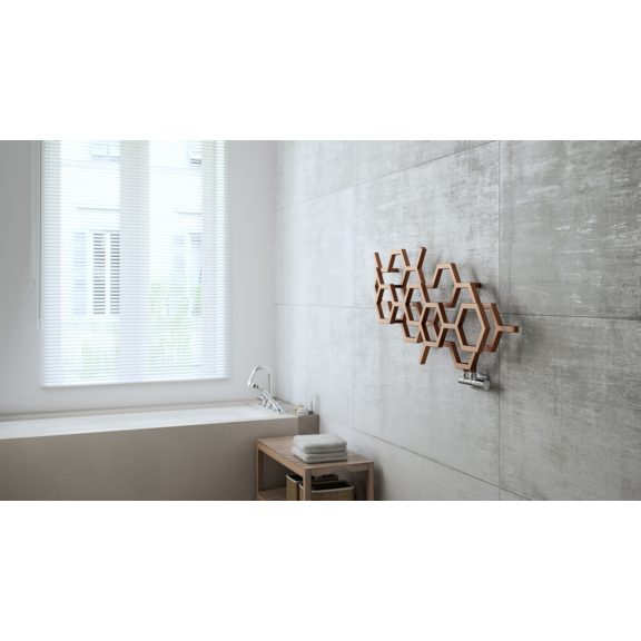 TERMA Hex Designheizkörper 500x1120 Farbe Copper