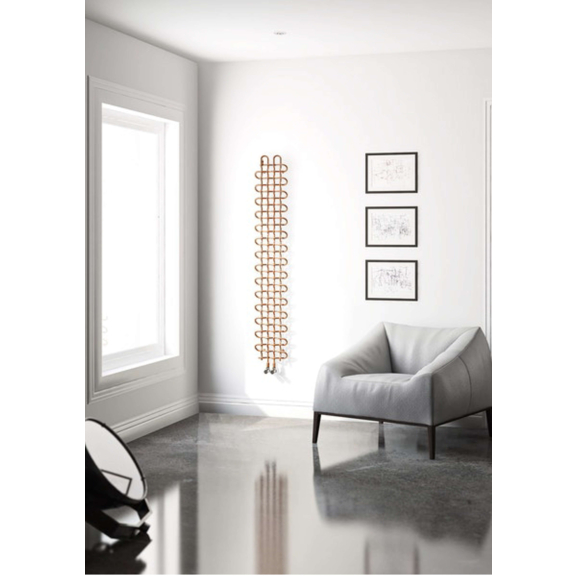 TERMA PLC V Designheizkörper 1580x263 Farbe Copper