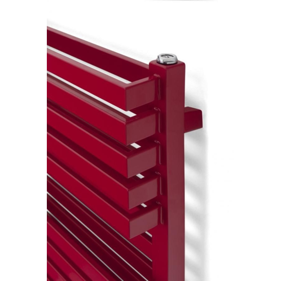 TERMA Quadrus Bold Designheizkörper 185x450 RAL3003 Detail Bold