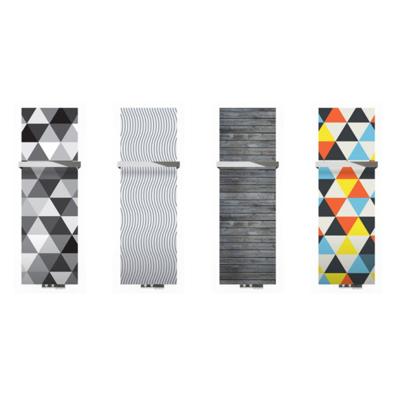 TERMA Case Slim Designheizkörper mit Druckmotiv - graphische Motive 5-8