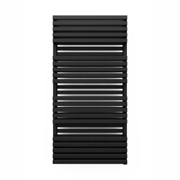 TERMA Quadrus Bold One Badheizkörper 1185x600 Farbe Metallic Black