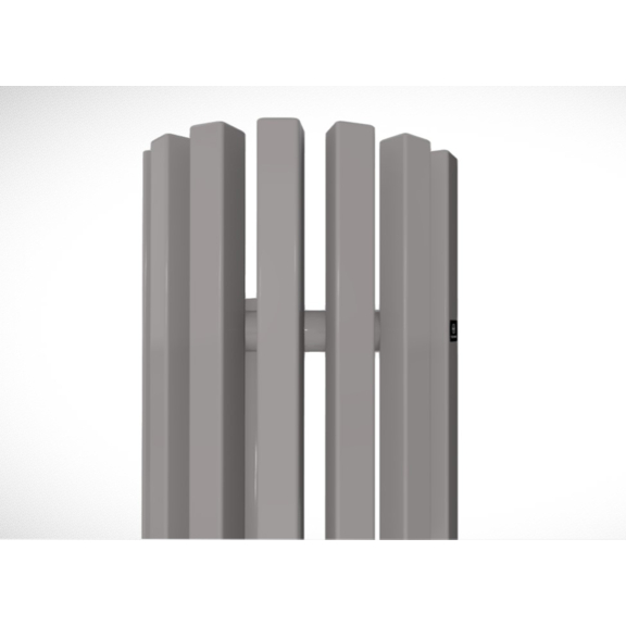 TERMA Triga ANC Eckheizkörper RAL 7036 - Detail