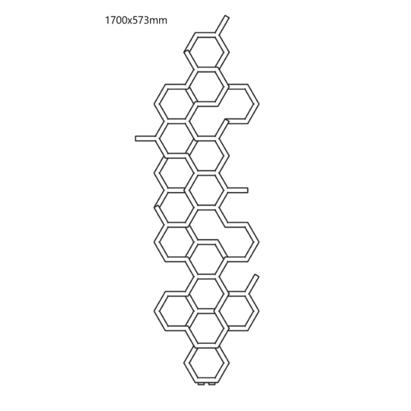 TERMA Hex Designheizkörper 1700x573mm