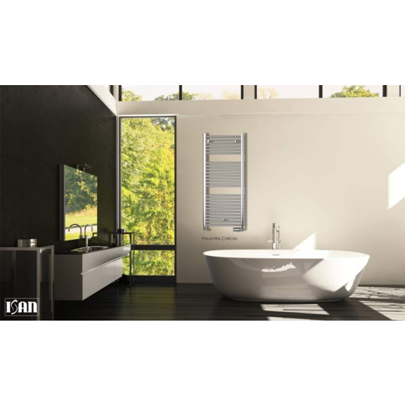 ISAN Palmyra Chrom Elektrischer Badheizkörper Interieur
