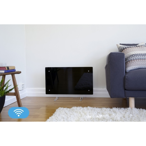 ADAX CLEA KWT schwarzer Konvektor mit WiFi Interieur