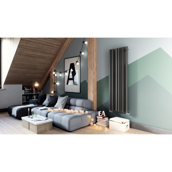 TERMA Sherwood V Designheizkörper 1600x540 Farbe Graphite