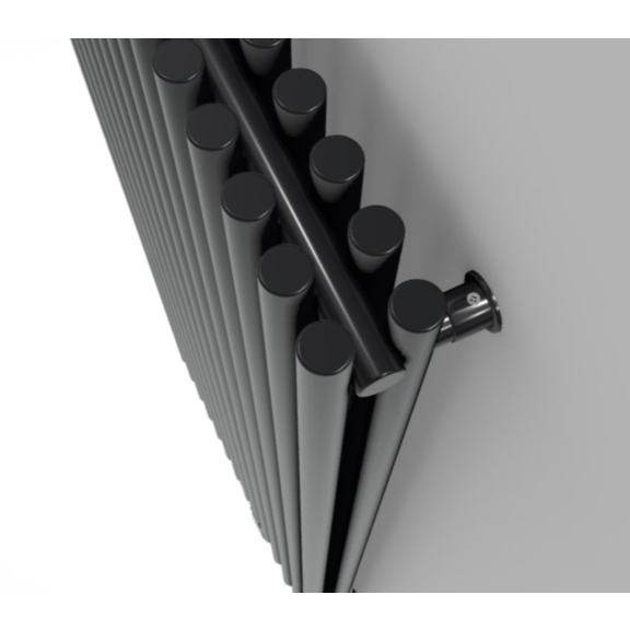 TERMA Tune VWD Designheizkörper 1800x490 Farbe Soft RAL9005 doppelte Reihe von Profilen