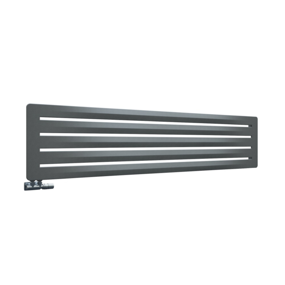 TERMA Aero H Designheizkörper 410x1800 Farbe Metallic Stone