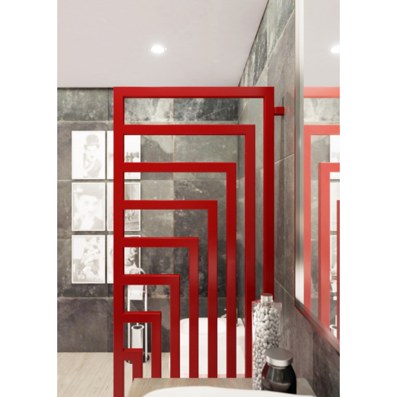 TERMA Angus DW Designheizkörper 1780x680 RAL3003 Detail