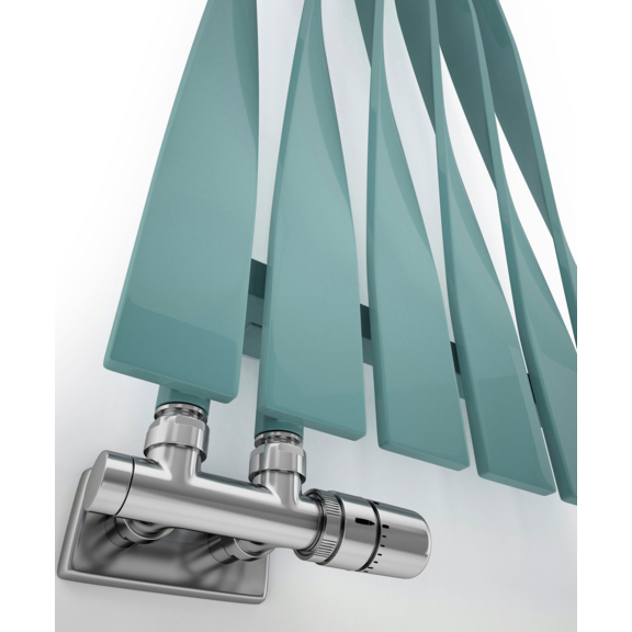 TERMA Cyklon V Designheizkörper RAL 5021 Detail