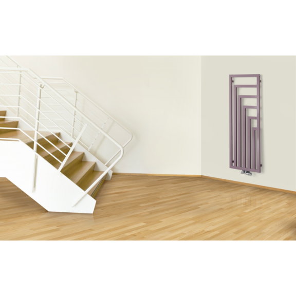 TERMA Angus V Designheizkörper 1140x360 RAL5015 Detail Haken ZIP