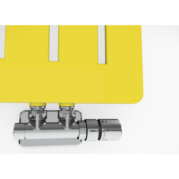 TERMA Aero V Designheizkörper verschiedene Farbvarianten RAL1016 Detail