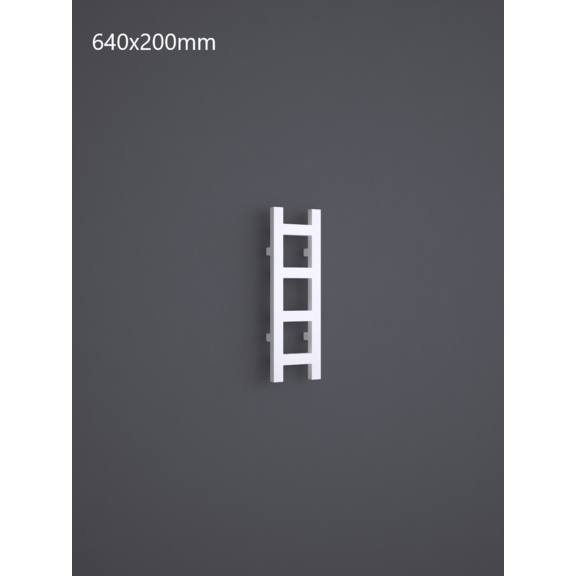 TERMA Easy vertikaler Designheizkörper RAL9016 - 640x200