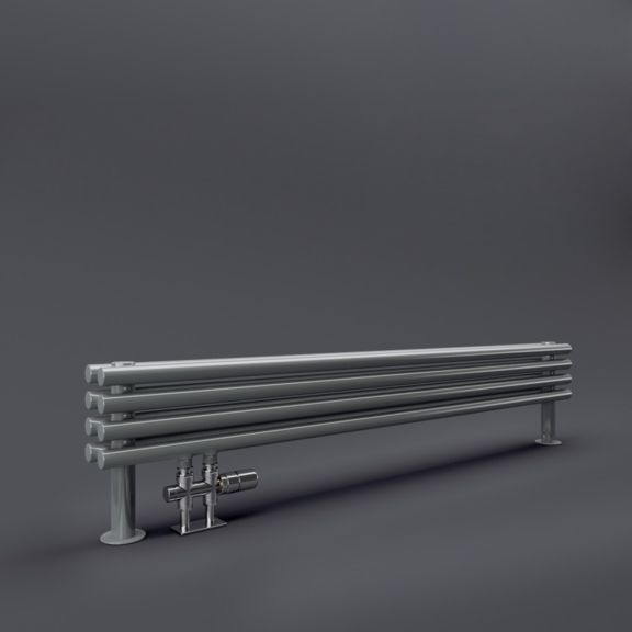 TERMA Tune HSD Designheizkörper unter Fenster 390x1400 RAL9006