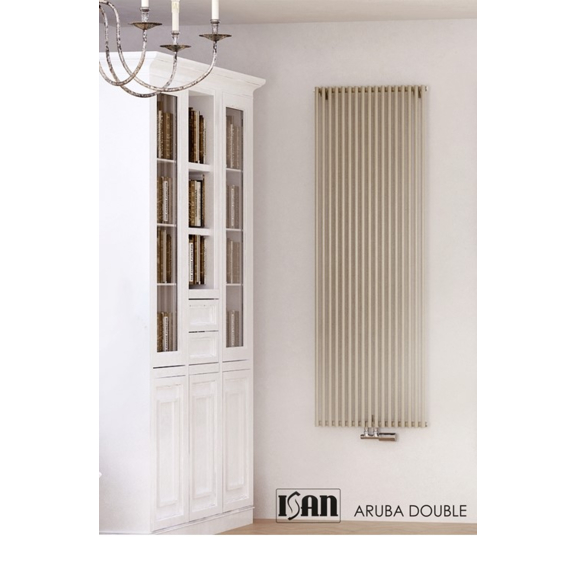 ISAN Aruba Double Vertikaler Heizkörper - RAL 9001