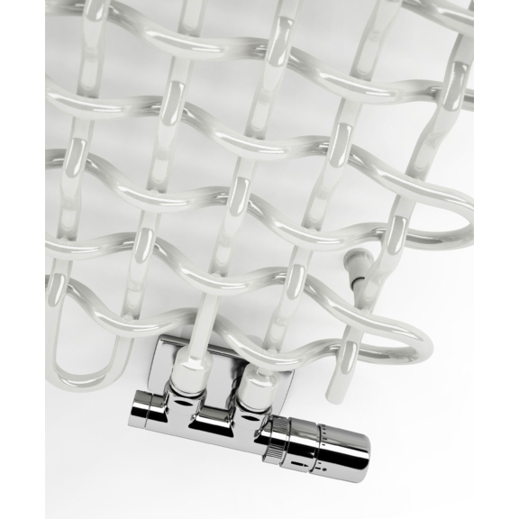 TERMA PLC V Designheizkörper RAL9016 - wie Gewebe - Detail