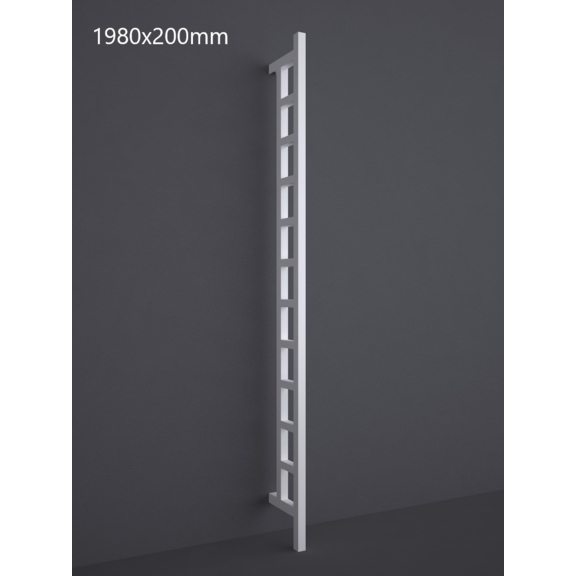 TERMA Easy DW Vertikaler Heizkörper 1980x200 RAL 9016