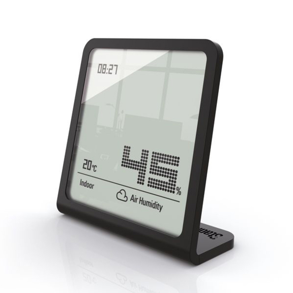 Digitaler Feuchtigkeitsmesser und Thermometer Stadler Form Selina schwarz