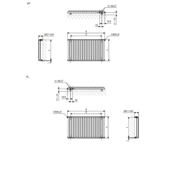 TERMA Nemo Designheizkörper Schema2