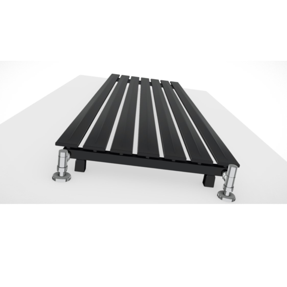 TERMA Pier Designheizkörper 1680x580 Farbe Metallic Black Detail