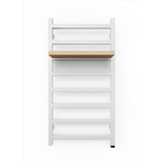 TERMA Simple One Designheizkörper 960x500 RAL9016 Detail - Design-Ablage