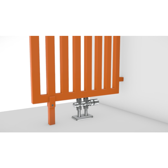 TERMA Angus DW Designheizkörper RAL2003 Detail Trennwand