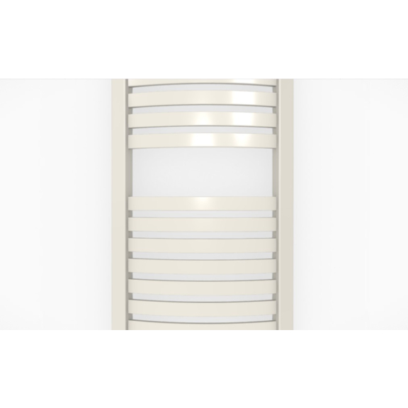 TERMA Dexter One Badheizkörper RAL 9016 Detail Rohre